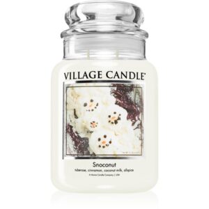 Village Candle Snoconut lumânare parfumată (Glass Lid) 602 g-ro