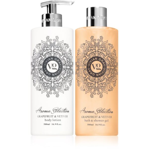 Vivian Gray Aroma Selection Grapefruit & Vetiver set cadou-ro