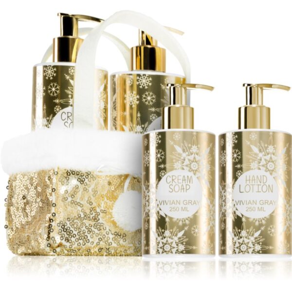 Vivian Gray Golden Glitters Vanilla & Patchouli set cadou de maini-ro