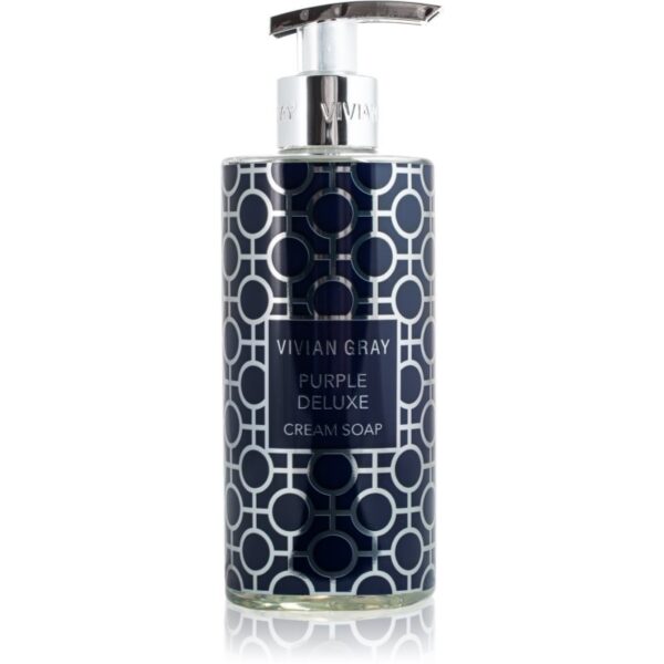 Vivian Gray Purple Deluxe Jasmine & Patchouli săpun lichid de lux de maini produs parfumat 400 ml-Țena
