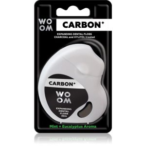 WOOM Carbon+ Dental Floss ata dentara cerata neagră 30 m-ro