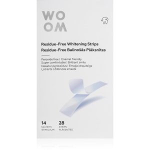 WOOM Residue-Free Whitening Strips benzi pentru albirea dintilor 28 buc-Țena