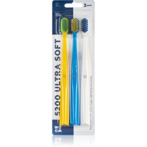 WOOM Toothbrush 5200 Ultra Soft periuțe de dinți 3 buc-ro