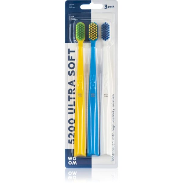 WOOM Toothbrush 5200 Ultra Soft periuțe de dinți 3 buc-ro