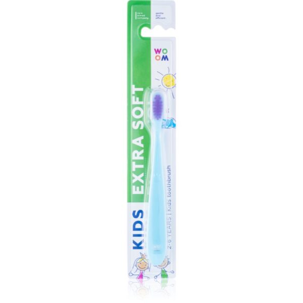 WOOM Toothbrush Kids Extra Soft periuta de dinti pentru copii foarte moale 1 buc-Țena