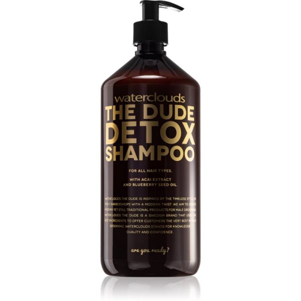 Waterclouds The Dude Detox Shampoo sampon detoxifiant pentru utilizare zilnica 1000 ml-ro