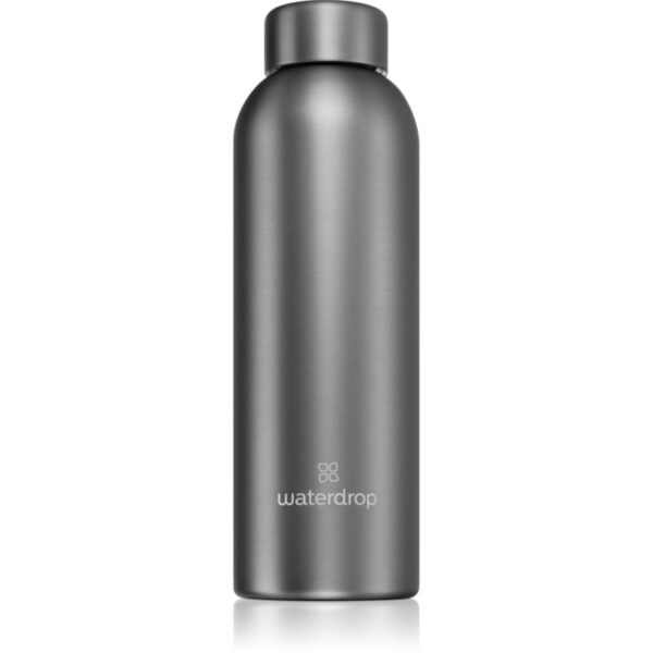 Waterdrop Thermo Steel Metal sticlă inoxidabilă pentru apă culoare Charcoal 600 ml-Țena