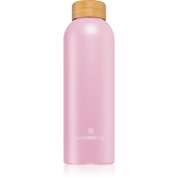 Waterdrop Thermo Steel sticlă inoxidabilă pentru apă culoare Pastel Pink Matt 600 ml-Țena