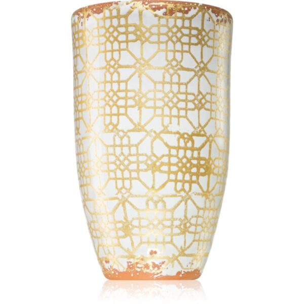 Wax Design Ceramic Lattice White Wild Iris lumânare parfumată 13x21 cm-Țena