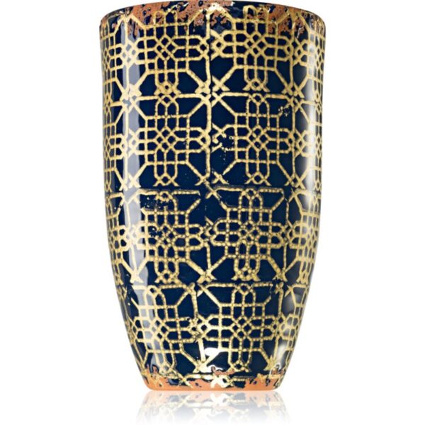 Wax Design Lattice Midnight Blue Spa Water lumânare parfumată 13x21 cm-Țena