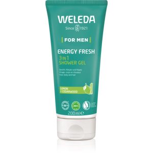 Weleda Energy Fresh 3in1 gel de curatare 3 in 1 pentru par si corp pentru bărbați 200 ml-ro