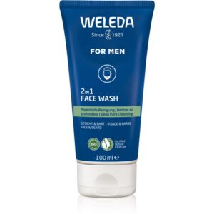Weleda For Men 2v1 gel de curățare pentru față și barbă 100 ml-Țena