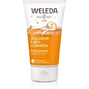 Weleda Kids Happy Orange cremă de duș și șampon pentru copii 2 in 1 150 ml-Țena