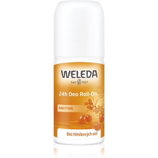 Weleda Sea Buckthorn deodorant roll-on fără săruri de aluminiu cu protectie 24h 50 ml-ro