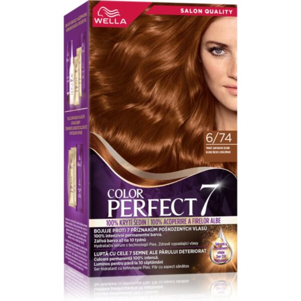 Wella Color Perfect culoare par culoare 6/74 Dark Blonde Amber 1 buc-ro