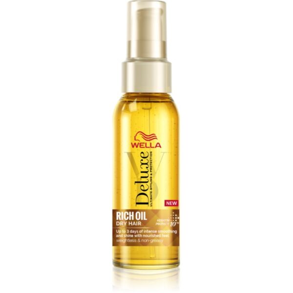 Wella Deluxe Rich Oil ulei hrănitor pentru par uscat 100 ml-Țena