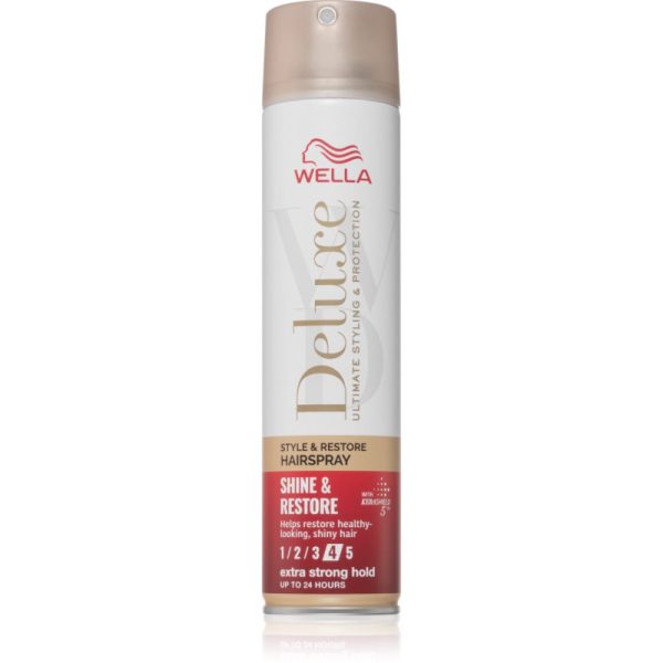 Wella Deluxe Shine & Restore fixativ cu fixare puternică pentru volum 250 ml-ro