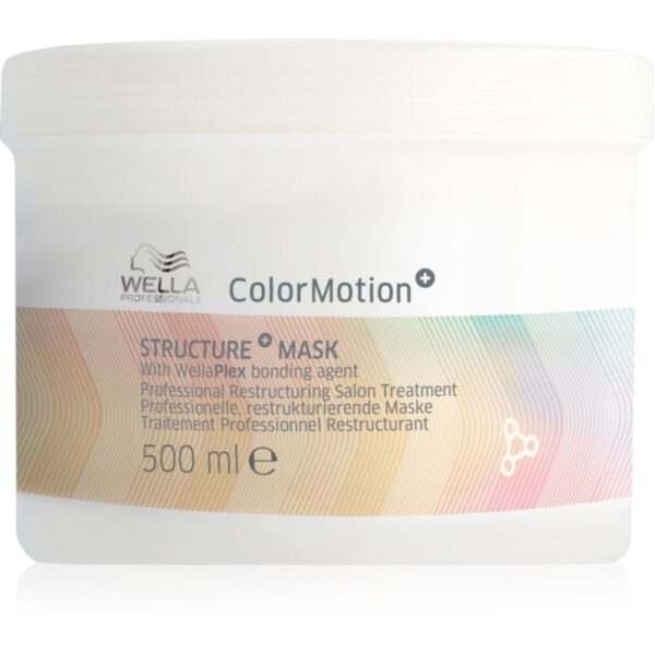 Wella Professionals ColorMotion+ mască cu efecte de reînnoire și de întinerire pentru par deteriorat si vopsit 500 ml-Țena