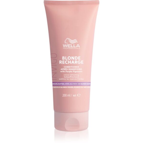 Wella Professionals Invigo Blonde Recharge balsam de par violet neutralizeaza tonurile de galben 200 ml-ro