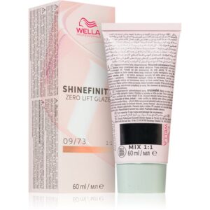 Wella Professionals Shinefinity Zero Lift Glaze vopsea de păr demipermanentă culoare 09/73 - Caramel Milk 60 ml-ro