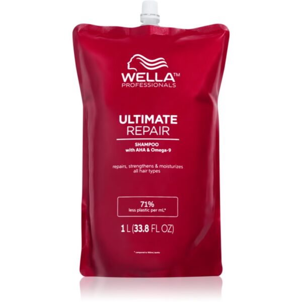 Wella Professionals Ultimate Repair Shampoo șampon fortifiant pentru păr deteriorat náhradní náplň 1000 ml-ro