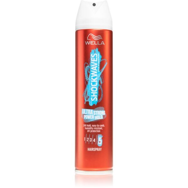 Wella Shockwaves Ultra Strong Power Hold fixativ pentru păr cu fixare foarte puternică 250 ml-Țena