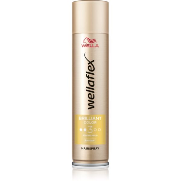 Wella Wellaflex Brilliant Color fixativ păr pentru fixare medie pentru păr vopsit 250 ml-Țena