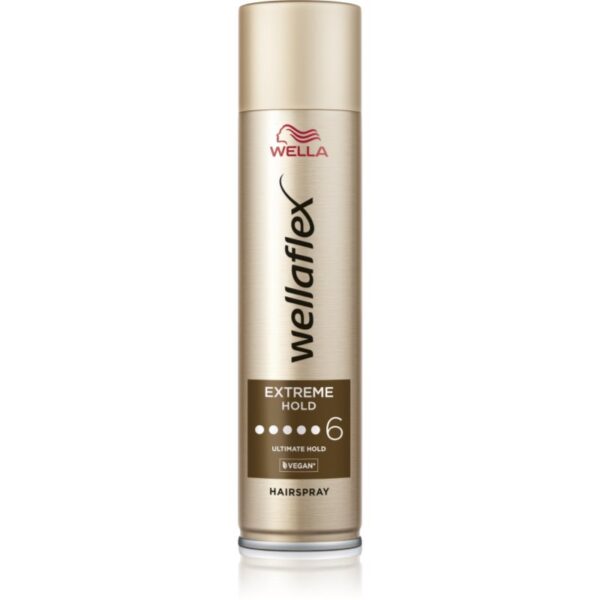 Wella Wellaflex Extreme Hold fixativ pentru păr cu fixare foarte puternică pentru o fixare naturala 250 ml-Țena