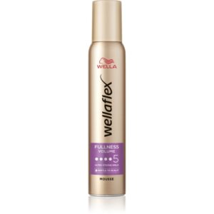 Wella Wellaflex Fullness Volume spuma cu fixare foarte puternica pentru păr fin 200 ml-ro