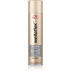 Wella Wellaflex Shine & Hold fixativ pentru păr cu fixare foarte puternică pentru stralucire 250 ml-Țena