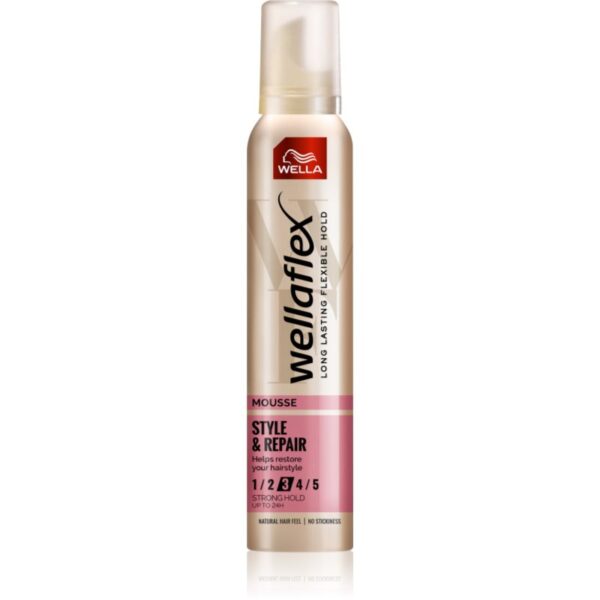Wella Wellaflex Style & Repair spuma pentru un look natural 200 ml-ro