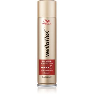 Wella Wellaflex UV Hair Protection fixativ pentru păr cu fixare foarte puternică pentru modelarea termica a parului 250 ml-Țena