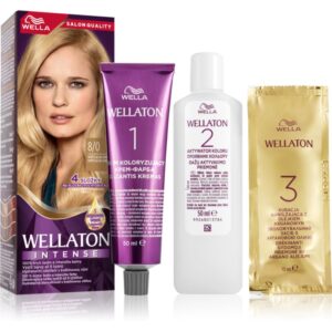 Wella Wellaton Intense Culoare permanenta pentru par cu ulei de argan culoare 8/0 Light Blonde 1 buc-ro