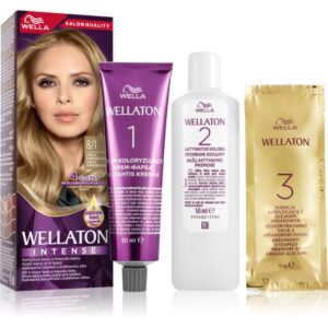 Wella Wellaton Intense Culoare permanenta pentru par cu ulei de argan culoare 8/1 Light Ash Blonde 1 buc-ro