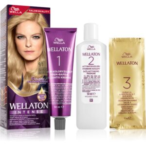 Wella Wellaton Intense Culoare permanenta pentru par cu ulei de argan culoare 9/1 Special Light Ash Blonde 1 buc-ro