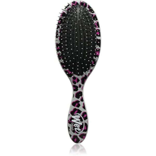 Wet Brush Original Detangler Safari perie de par pentru frumusețea părului și a pielii Pink Leopard 1 buc-ro
