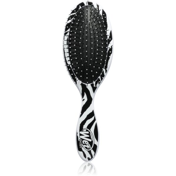 Wet Brush Original Detangler Safari perie de par pentru frumusețea părului și a pielii Zebra 1 buc-Țena