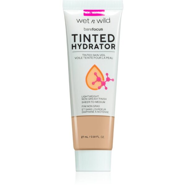 Wet n Wild Bare Focus Tinted Hydrator lichid nuanțator pentru uniformizarea tenului culoare Medium Tan 27 ml-ro