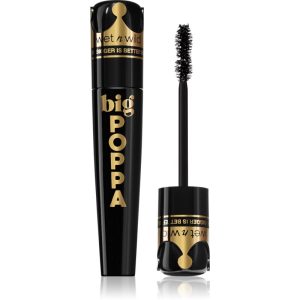 Wet n Wild Big Poppa rimel pentru volum extrem și culoare intensă culoare Blackest Black 10 ml-ro