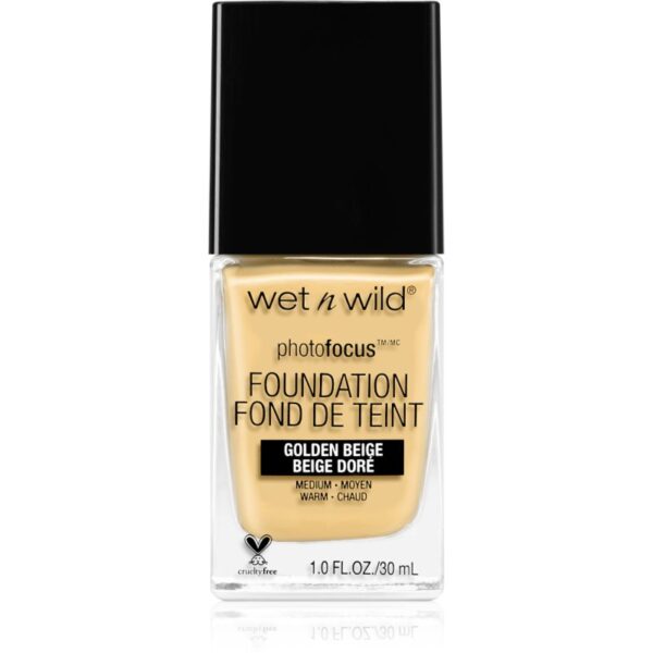 Wet n Wild Photo Focus Make-up lichid matifiant culoare Golden Beige 30 ml-Țena