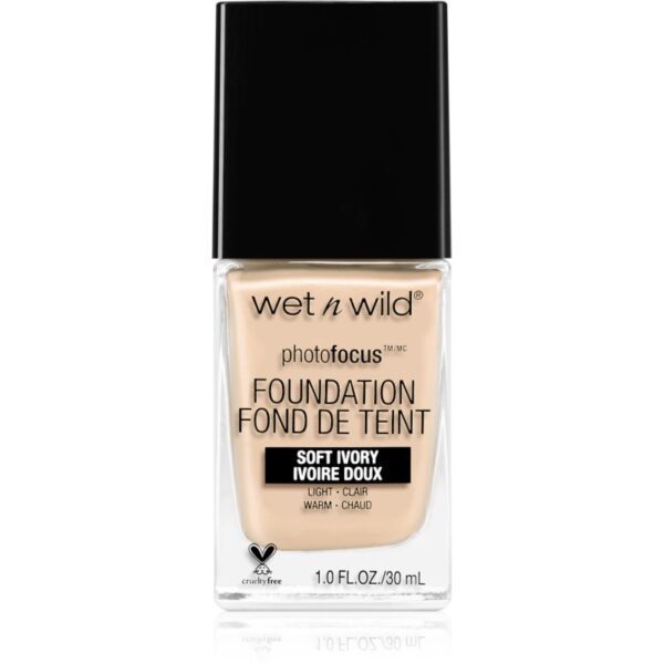 Wet n Wild Photo Focus Make-up lichid matifiant culoare Soft Ivory 30 ml-Țena