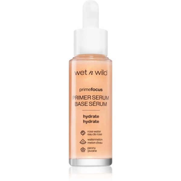 Wet n Wild Prime Focus Fundatia serului lucios cu efect de hidratare 30 ml-Țena