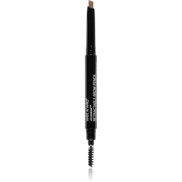 Wet n Wild Ultimate Brow creion dermatograf cu două capete pentru sprâncene cu pensula culoare Ash Brown 0.2 g-Țena