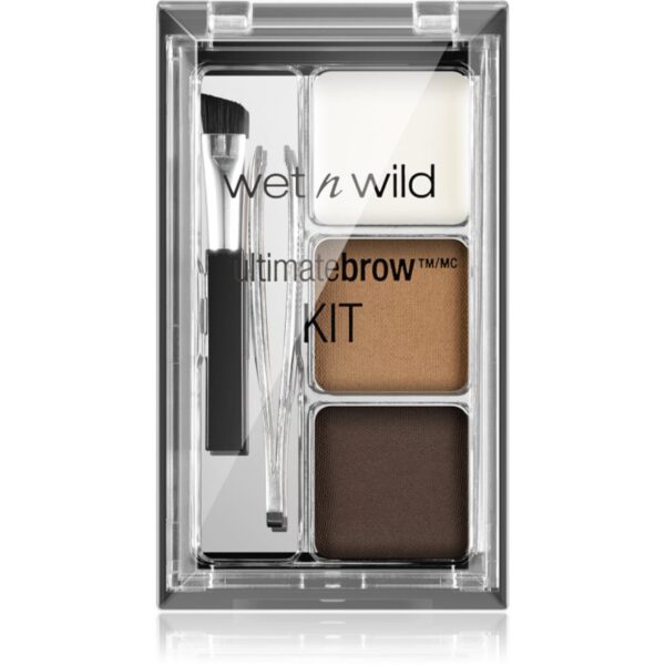 Wet n Wild Ultimate Brow set pentru sprancene perfecte culoare Ash Brown 2
