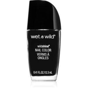 Wet n Wild Wild Shine lac pentru unghii foarte opac culoare Black Creme 12.3 ml-Țena