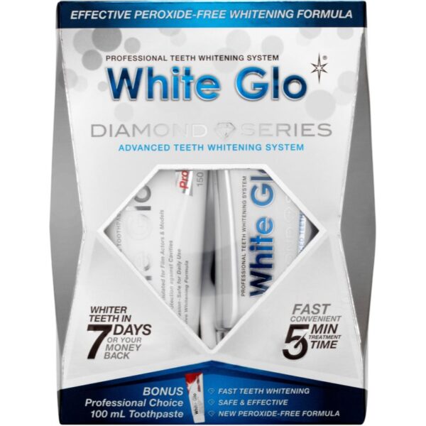 White Glo Diamond Series Whitening System Kit pentru albirea dinților-ro