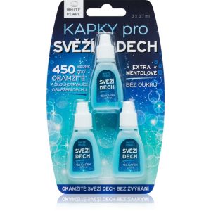 White Pearl Dental Care dropsuri pentru respiratie proaspata 3 x 3.7 ml-ro
