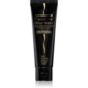 White Pearl NanoCare Whitening pastă de dinți cu nanoparticule de aur și carbon activat 100 g-ro