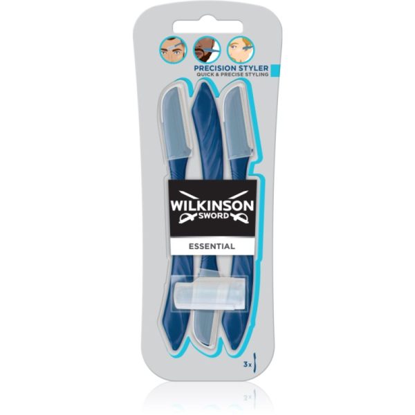 Wilkinson Sword Essential Precision Styler aparat de ras pentru sprâncene pentru bărbați 3 buc-Țena