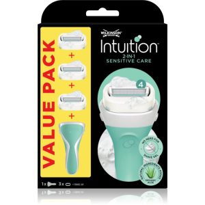 Wilkinson Sword Intuition 2 in 1 Sensitive Care aparat de ras + rezervă 3 pc-Țena